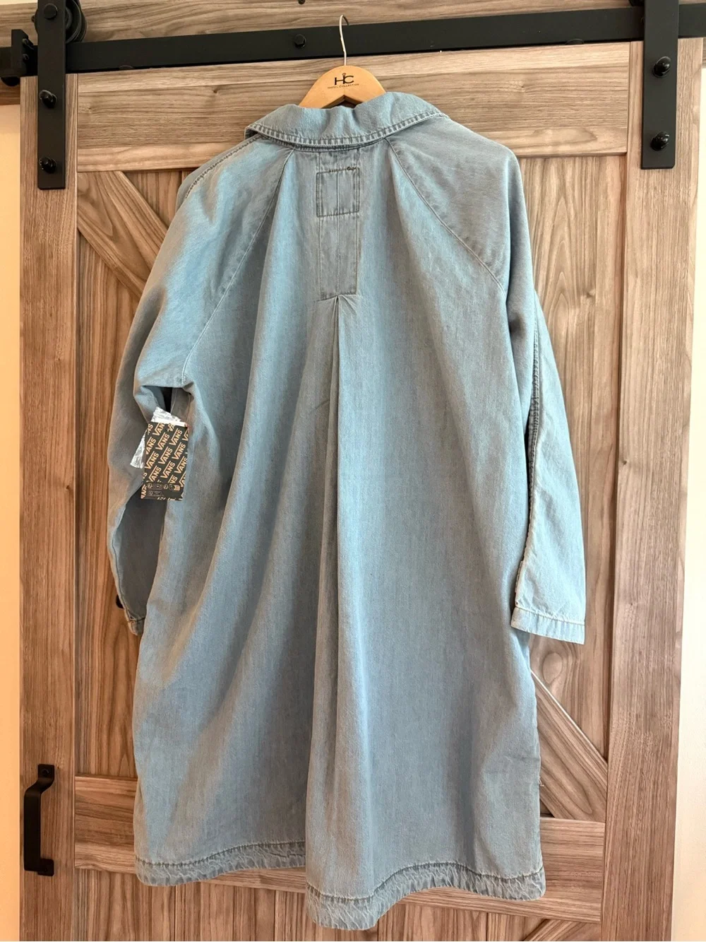 Vans Skate Mac light denim long jacket ladies S New tags - Picture 7 of 7